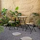 bohemian chic mosaic metal patio collection in garden | mosaic patio set | outdoor dining furniture | PowerLon